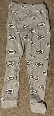 GREEN BAY PACKERS Gs Print Gray Sweatpants Boy's Size 7